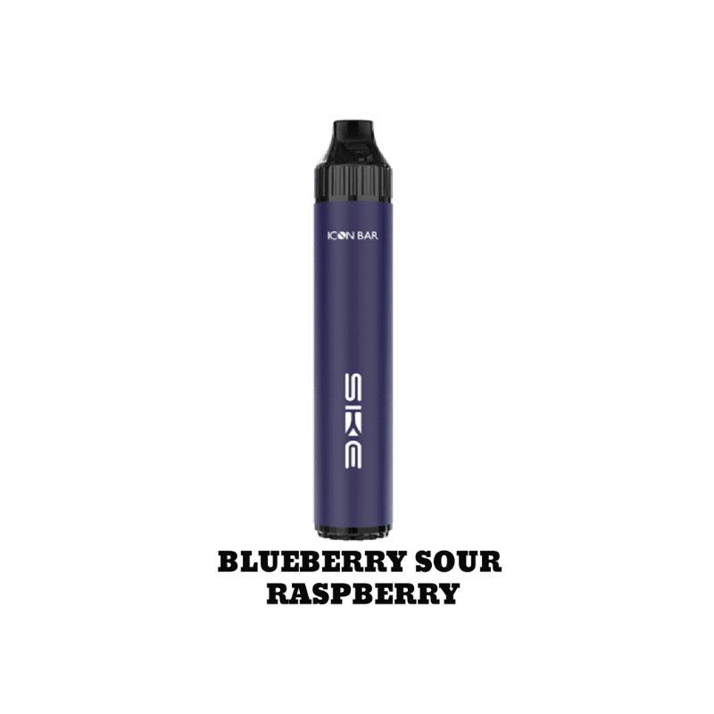 Icon Bar Blueberry Sour Raspberry Disposable Vape (2000 Puffs) - DISPOSABLE - Mister Vapor