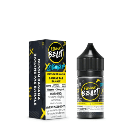 Flavour Beast E-Liquid Bussin Banana Iced Salt (30mL/60mL) - E-Liquid - Mister Vapor