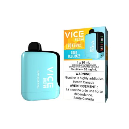 Vice Box 2 Sour Blue Razz 70K Disposable Vape, 30mL - DISPOSABLE - Mister Vapor