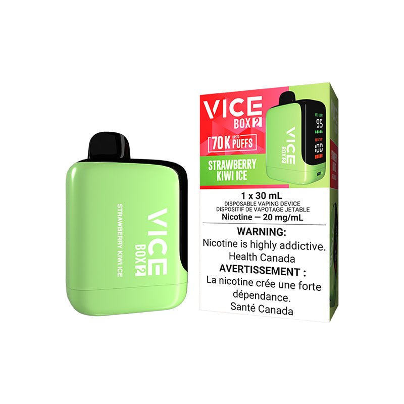 Vice Box 2 Strawberry Kiwi Ice 70K Disposable Vape, 30mL - DISPOSABLE - Mister Vapor