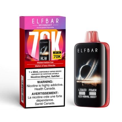 Elf Bar MoonNight Watermelon Ice 70K Disposable Vape - DISPOSABLE - Mister Vapor