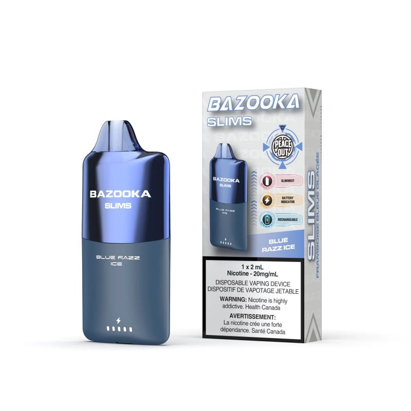 images Bazooka Slims Disposable Vape - Blue Razz Ice - DISPOSABLE - Mister Vapor