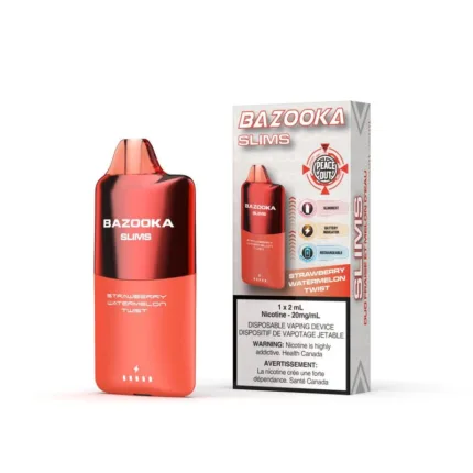Bazooka Slims Disposable Vape - Strawberry Watermelon Twist - DISPOSABLE - Mister Vapor