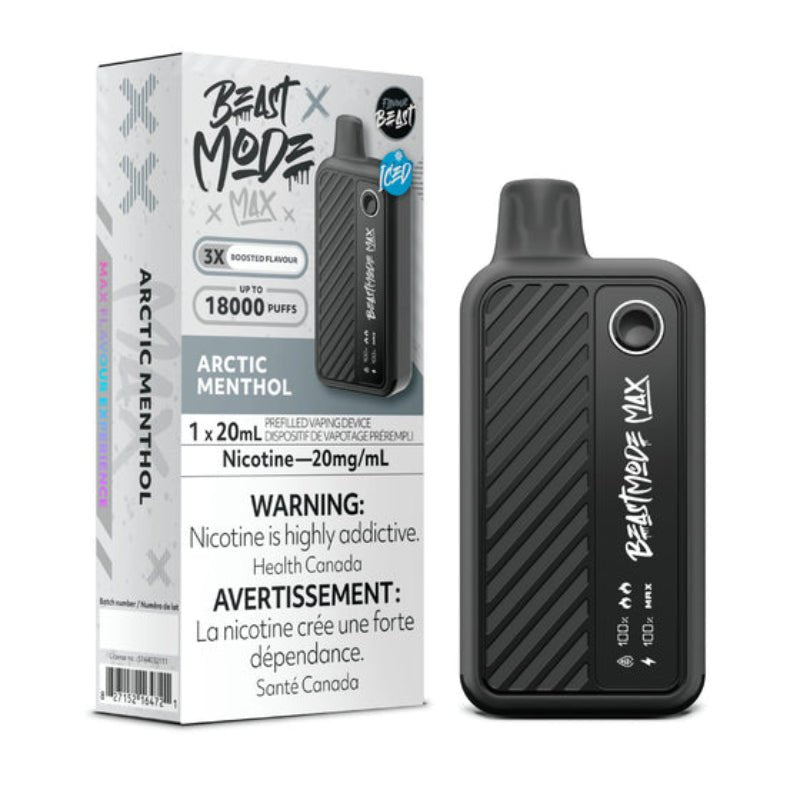 Beast Mode Max 18K Arctic Menthol Iced Disposable Vape - DISPOSABLE - Mister Vapor