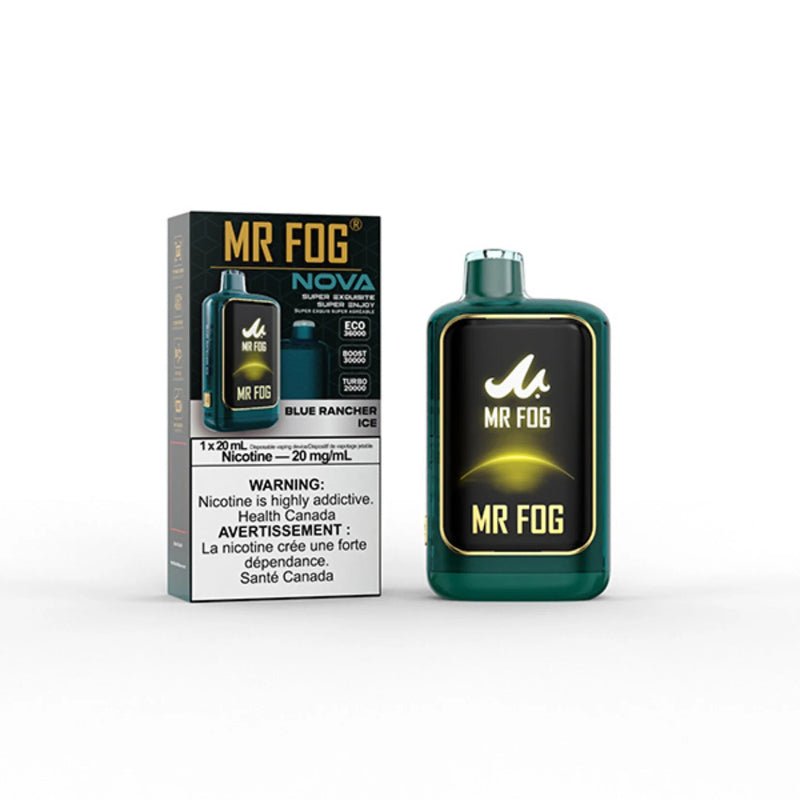 Mr Fog Nova Blue Rancher Ice 36K Disposable Vape - DISPOSABLE - Mister Vapor
