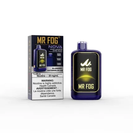 Mr Fog Nova Blueberry Watermelon Ice 36K Disposable Vape - DISPOSABLE - Mister Vapor