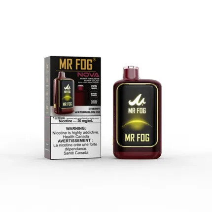 Mr Fog Nova Cherry Watermelon Ice 36K Disposable Vape - DISPOSABLE - Mister Vapor