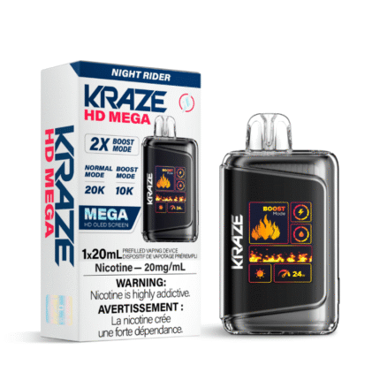 Kraze HD Mega Night Rider (20K Puffs) Disposable Vape - DISPOSABLE - Mister Vapor