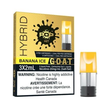Pop Pods G.O.A.T. Series Banana Ice Hybrid 2% - Pods - Mister Vapor