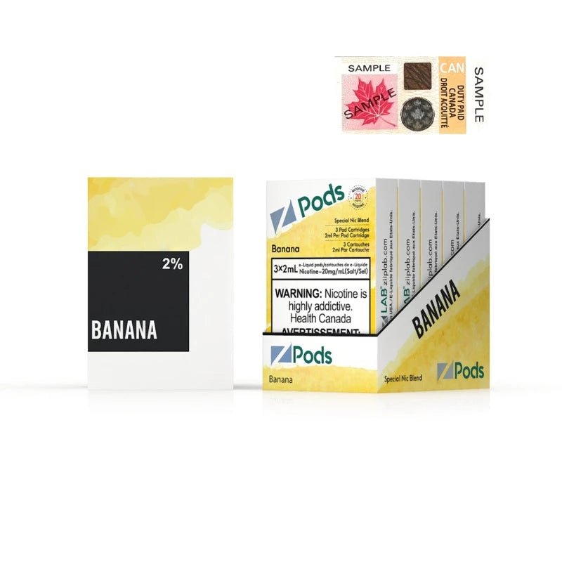 Z Pods Banana 2% Special Nic Blend - Pods - Mister Vapor