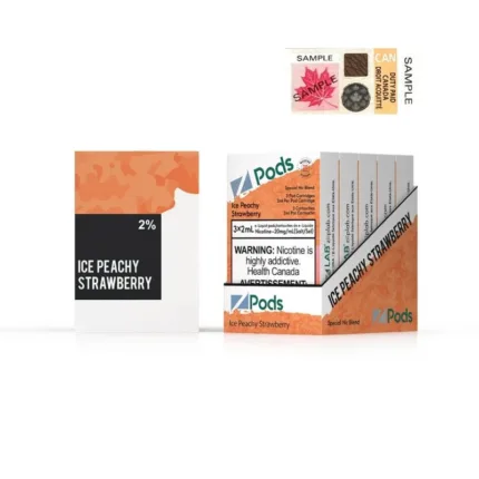 Z Pods Ice Peachy Strawberry 2% Special Nic Blend - Pods - Mister Vapor