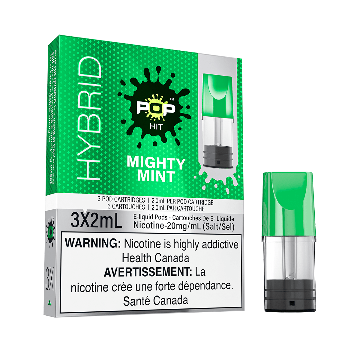 Pop Pods Mighty Mint Hybrid 2% - Pods - Mister Vapor