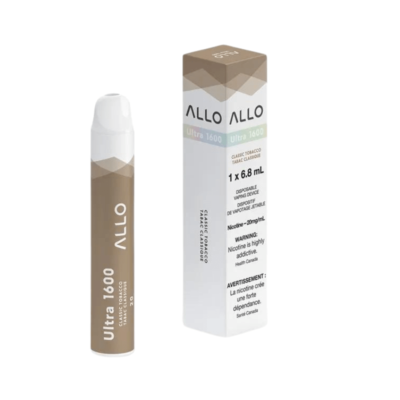 Allo Ultra 1600 Classic Tobacco - DISPOSABLE - Mister Vapor