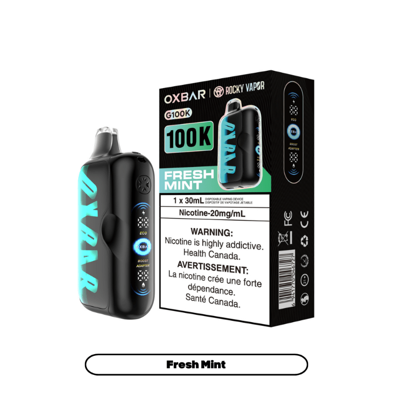images Oxbar G100k Disposable Vape - Fresh Mint - DISPOSABLE - Mister Vapor