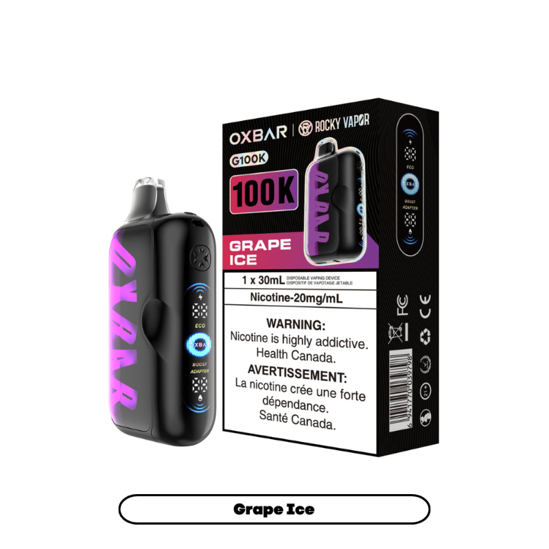 images Oxbar G100k Disposable Vape - Grape Ice - DISPOSABLE - Mister Vapor