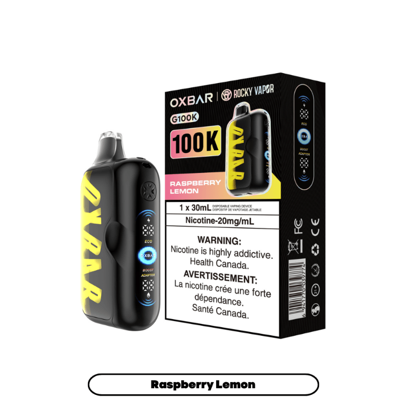 images Oxbar G100k Disposable Vape - Raspberry Lemon - DISPOSABLE - Mister Vapor